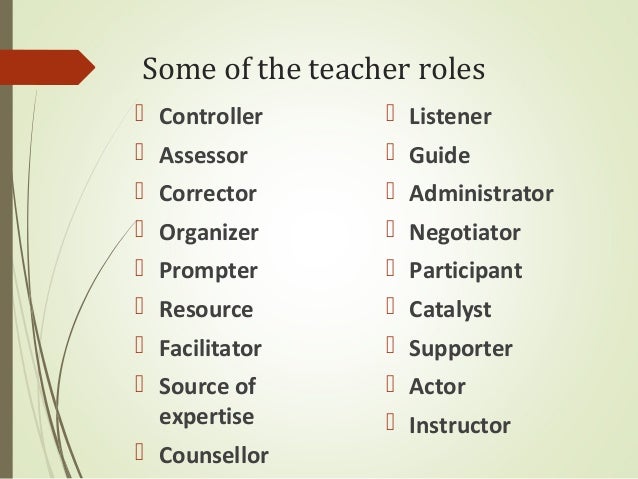 classification of teachers essay